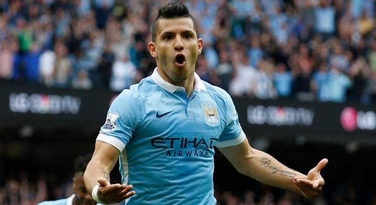 Sergio Agüero en el Manchester City