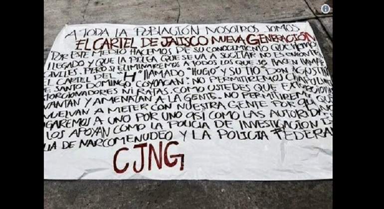 Investiga la PGJ narcomanta en la Álvaro Obregón