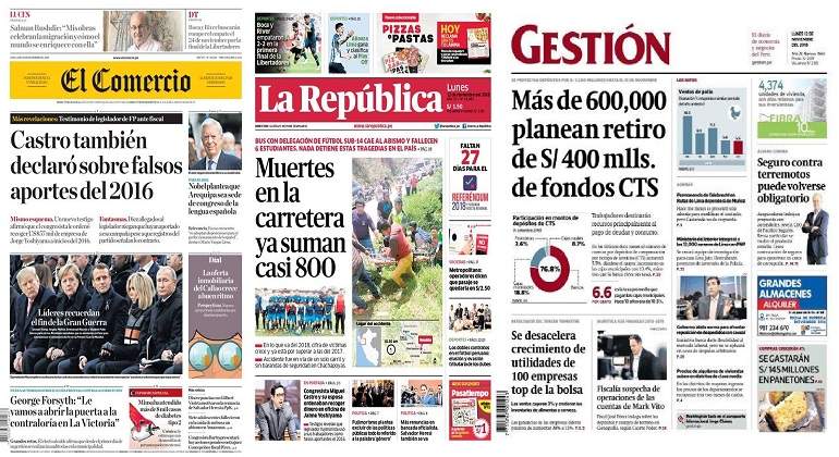 Revista de prensa del Per