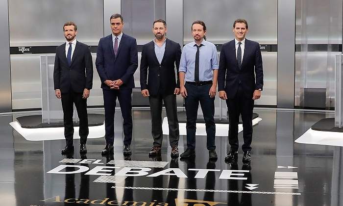 Candidatos en el debate Reuters