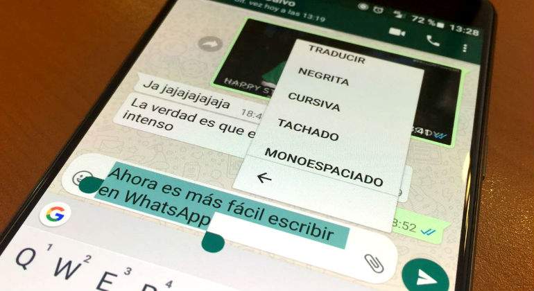 Nueva actualización permite personalizar tus mensajes — WhatsApp