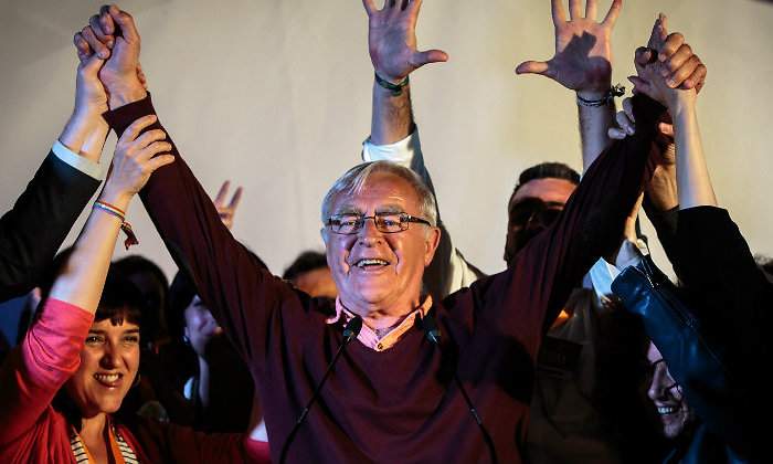 Joan Rib celebra la victoria EFE BIEL ALIO