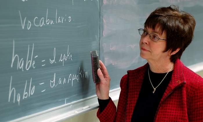 Una profesora de espaol