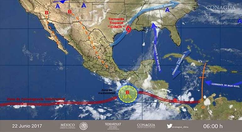 Prevén tormentas intensas en Oaxaca y Chiapas