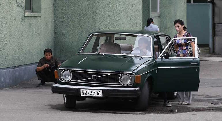 Un coche de Volvo en Corea del Norte