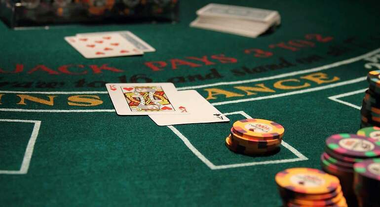 Una partida de blackjack