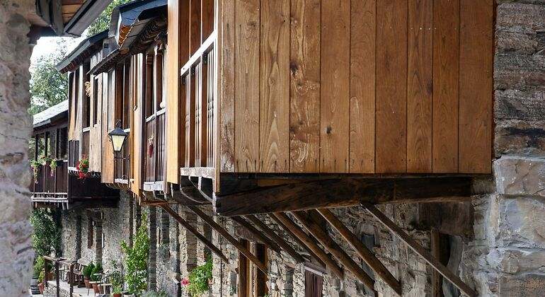 Balcones colgantes del pueblo de Peñalba de Santiago