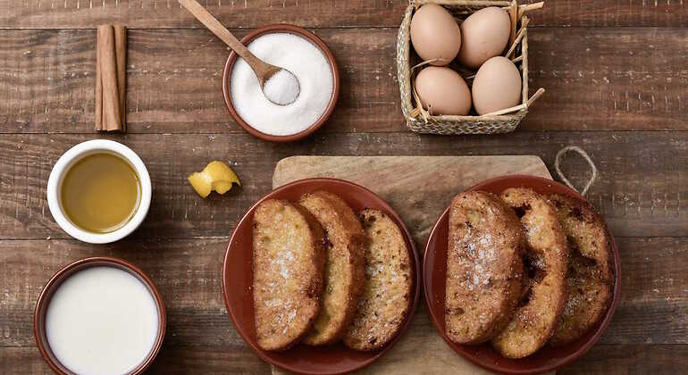 Torrijas con todos sus ingredientes