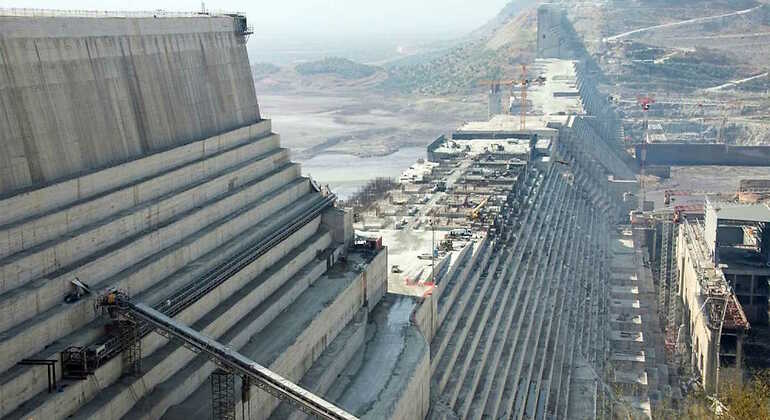 Construcción de la Gran Presa del Renacimiento