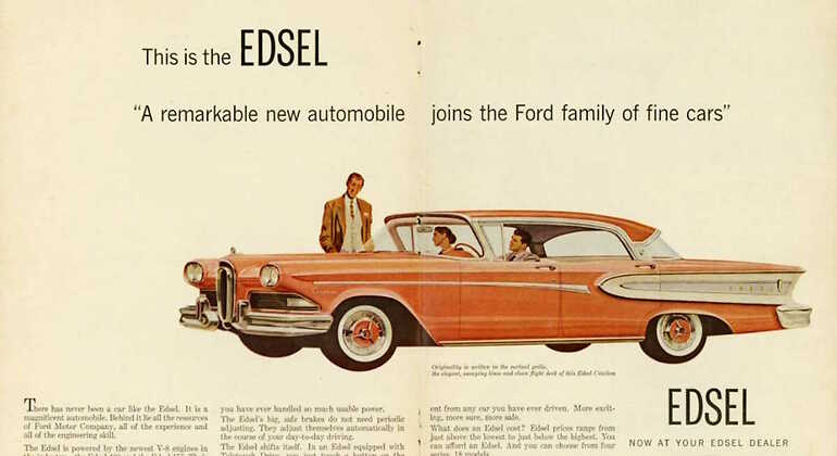 Publicidad del Ford Edsel