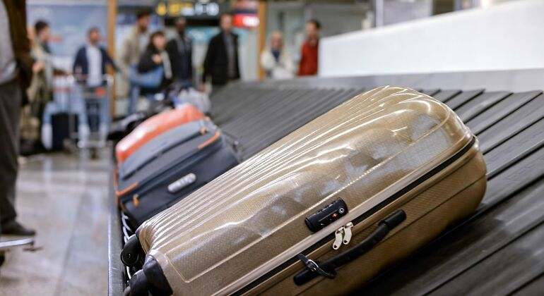 Una cinta transportadora en un aeropuerto de Madrid