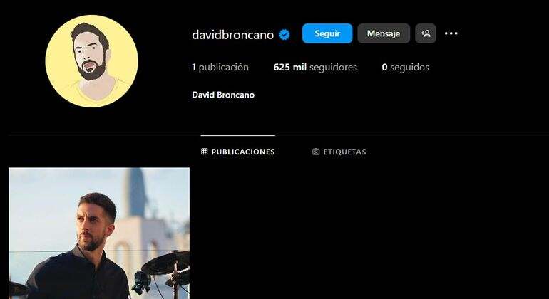 La captura de pantalla del Instagram de David Broncano