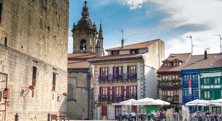 La plaza principal del pueblo