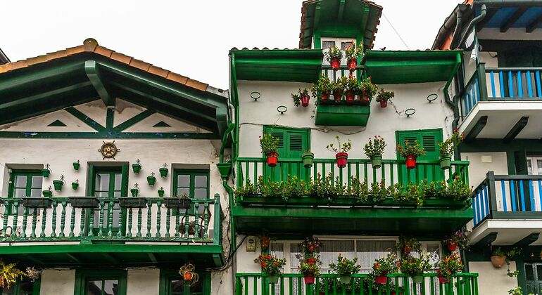 Fachadas de casas de pescadores