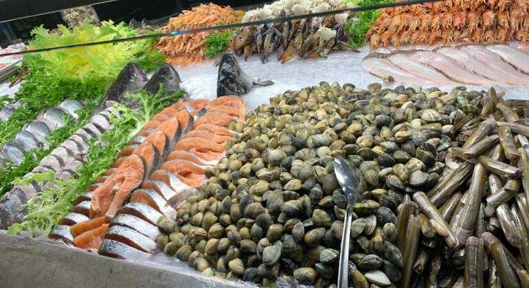 Buffet de marisco y pescado