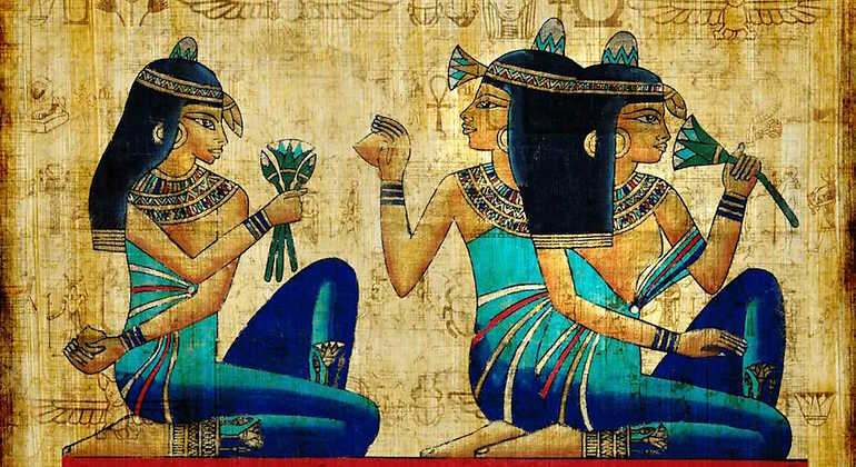 Jeróglífico mujeres en Egipto