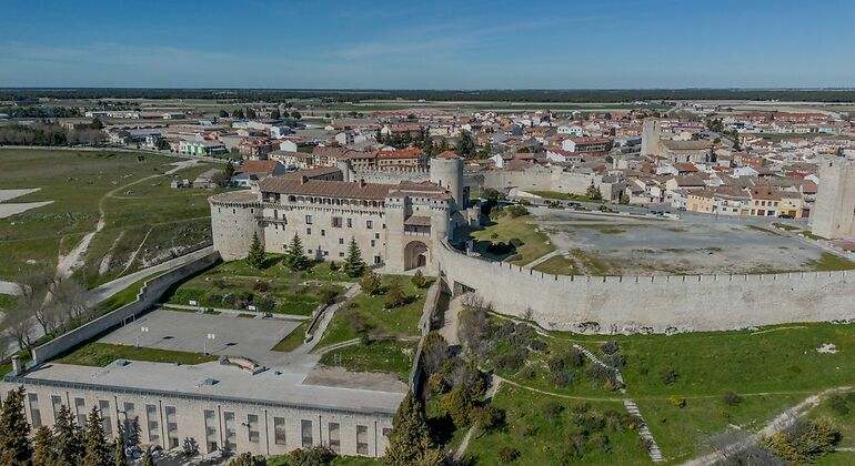 Vista aérea del castillo de Cuéllar